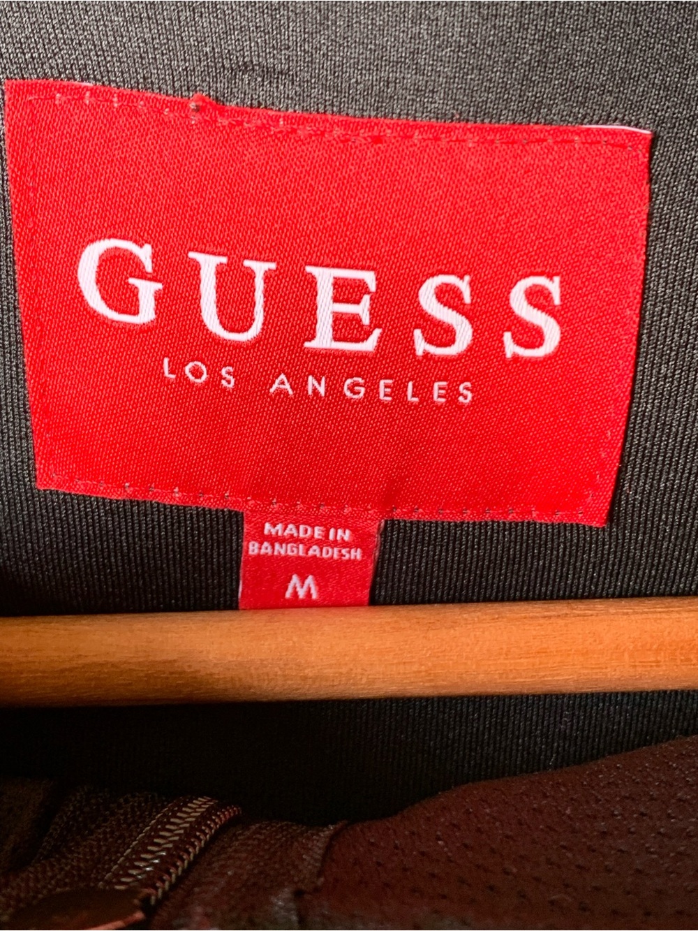 Guess Gray Hooded Zip-Up Sweatshirt Jacket Branded Sleeve Tape Adult Medium - Picture 3 of 7